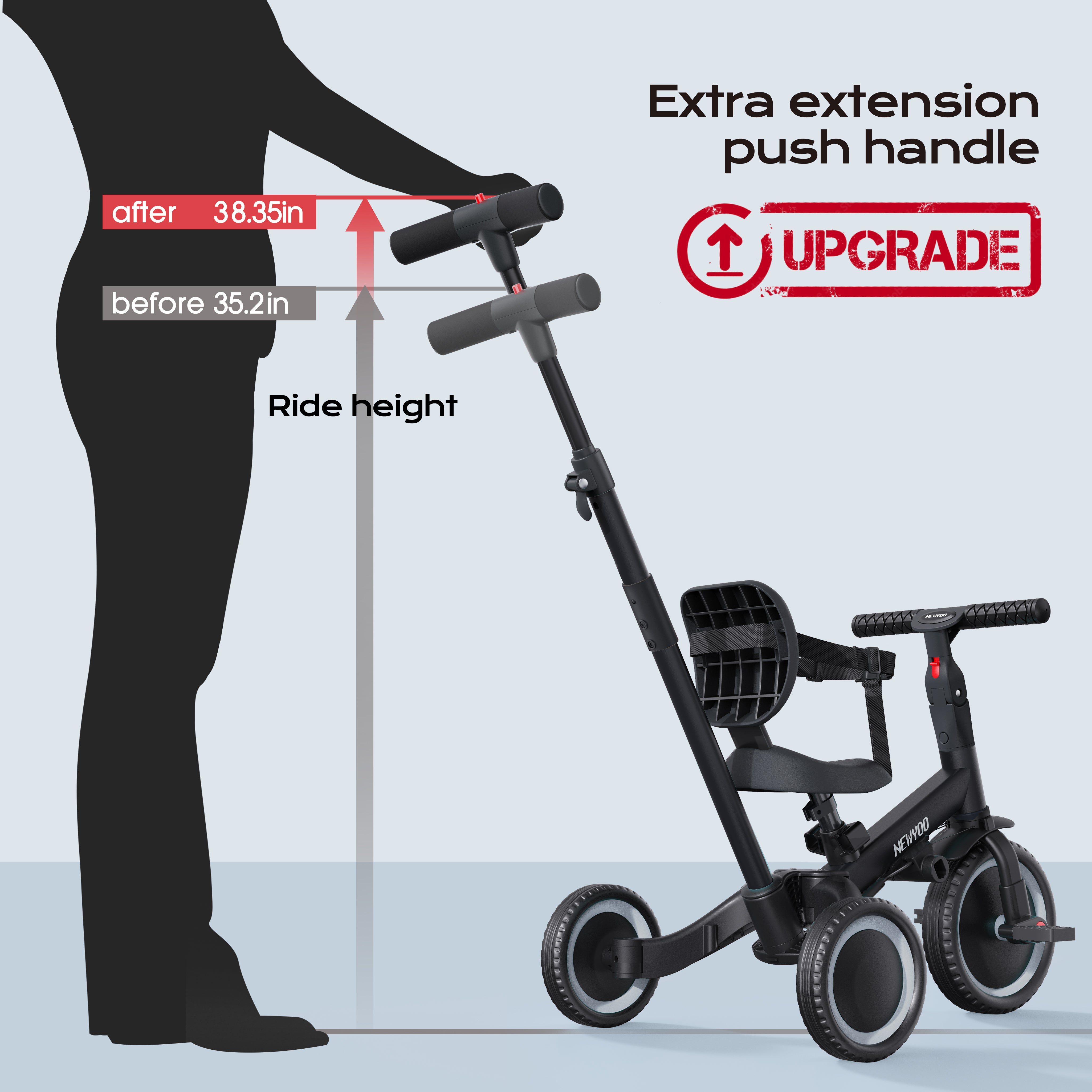 newyoo Tricycle, TR007, Black