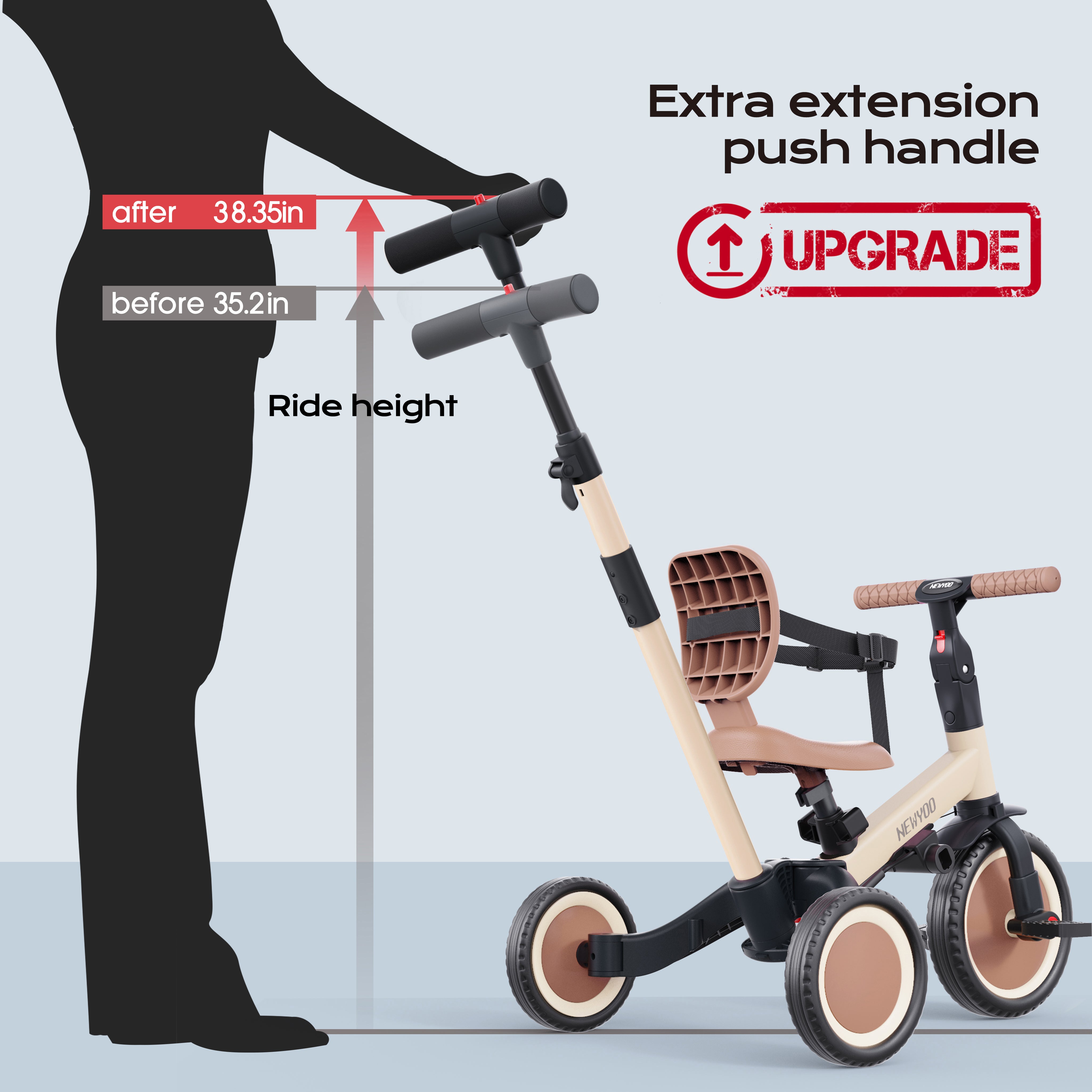 newyoo Tricycle, Khaki, TR007