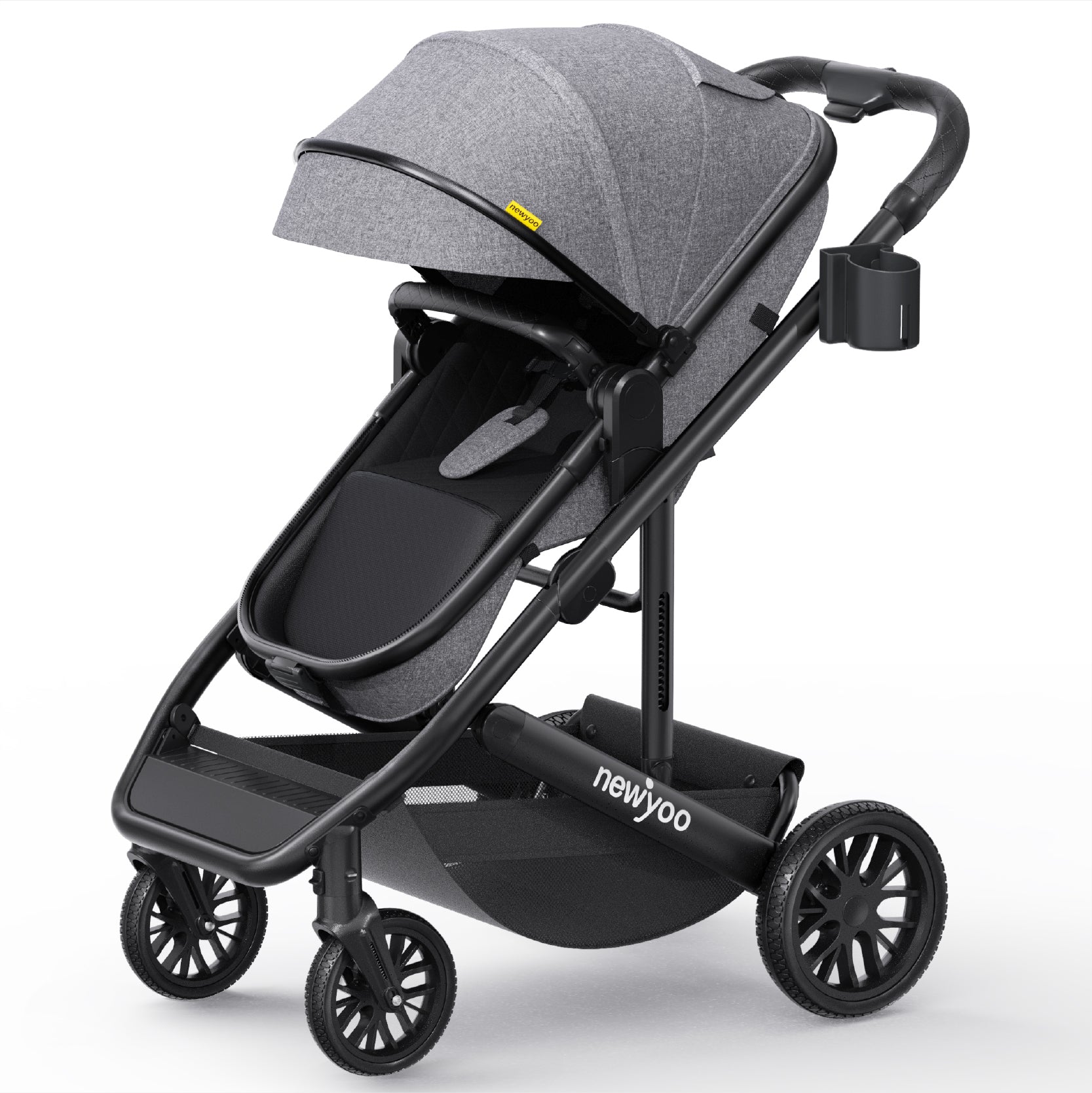 newyoo Baby Bassinet Stroller, Nestro 516M, Gray