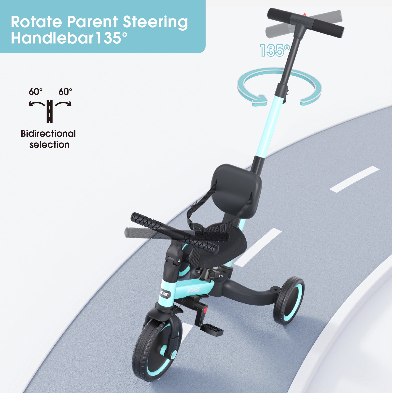 newyoo Tricycle, Blue, TR007