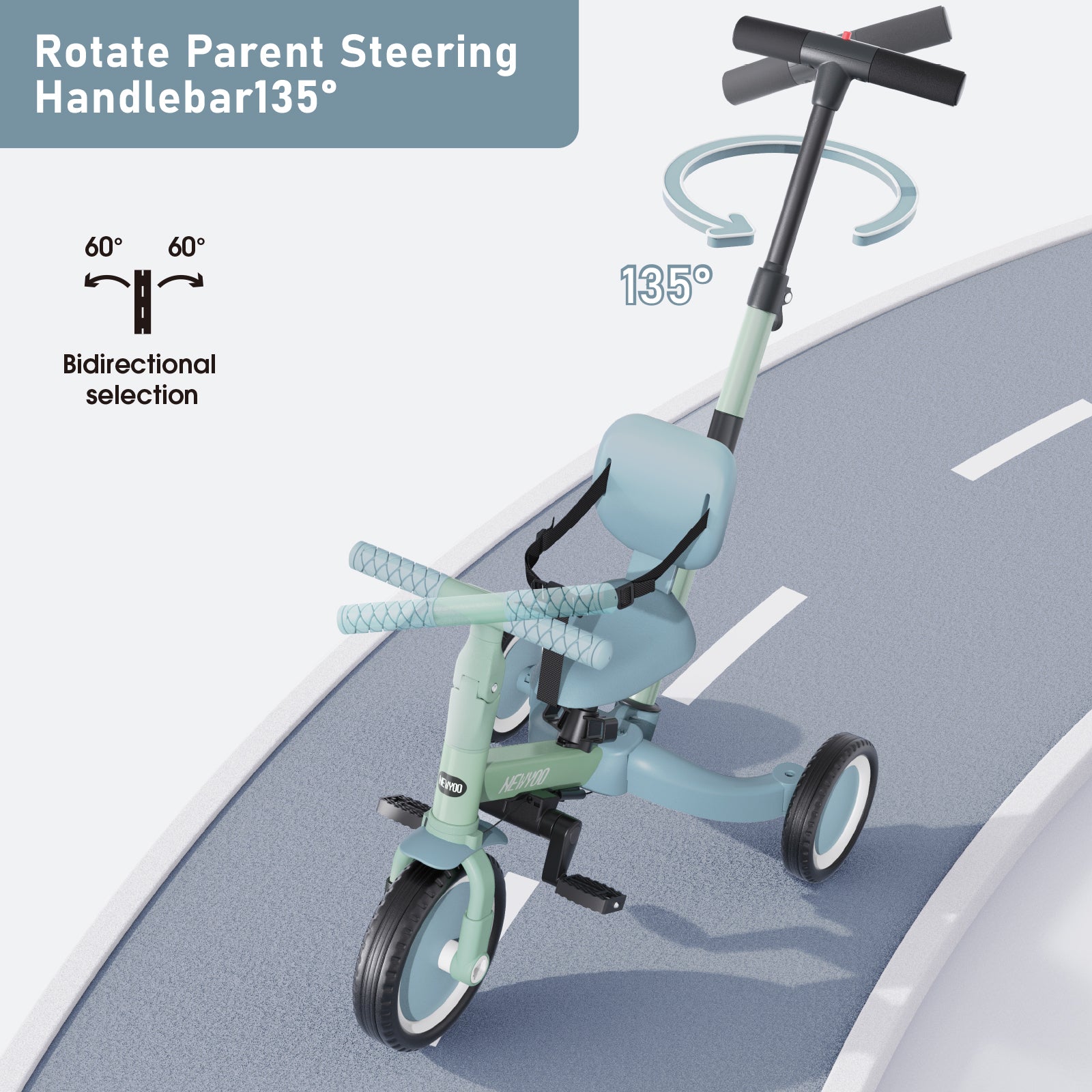newyoo Tricycle, TR007, Green