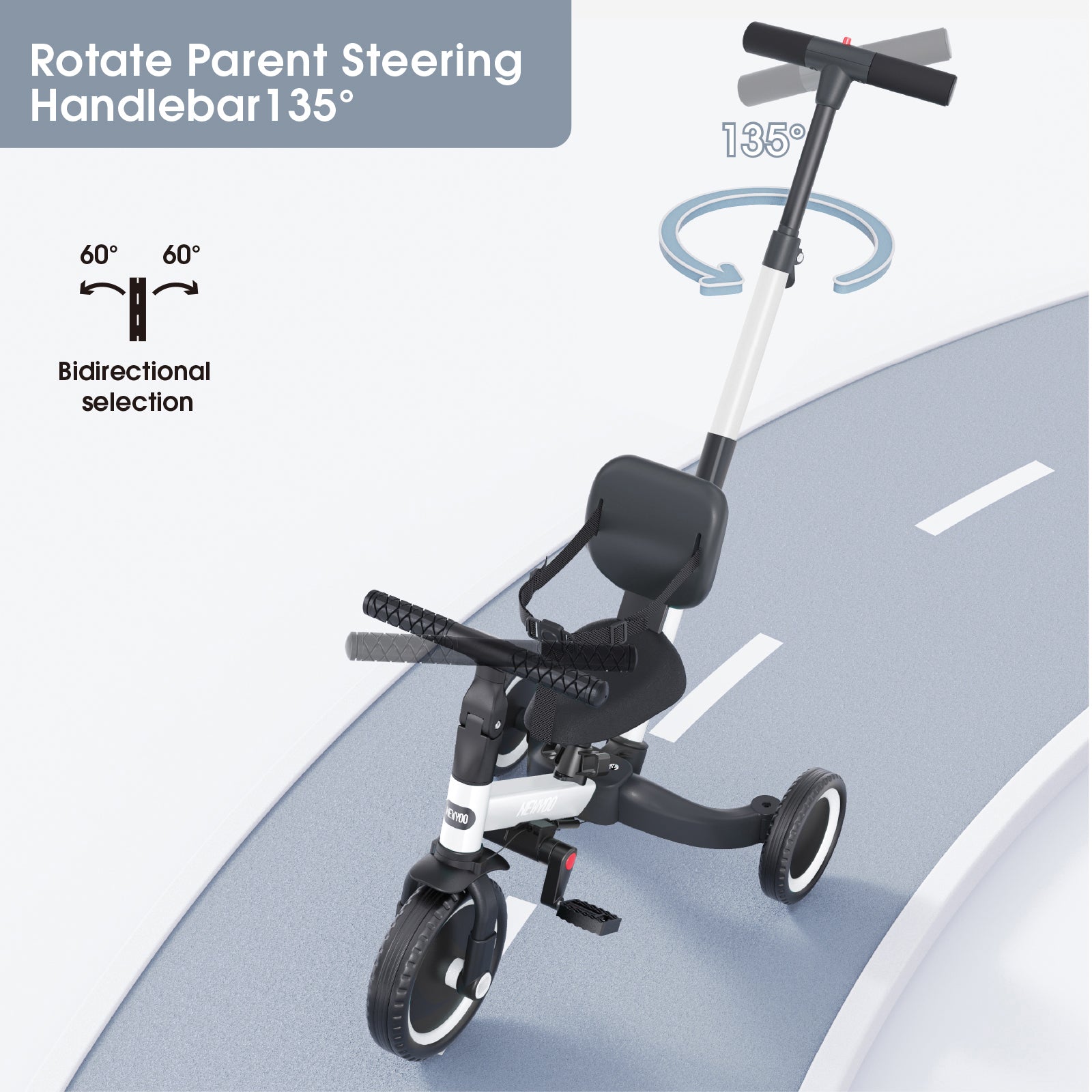 newyoo Tricycle, TR007, White