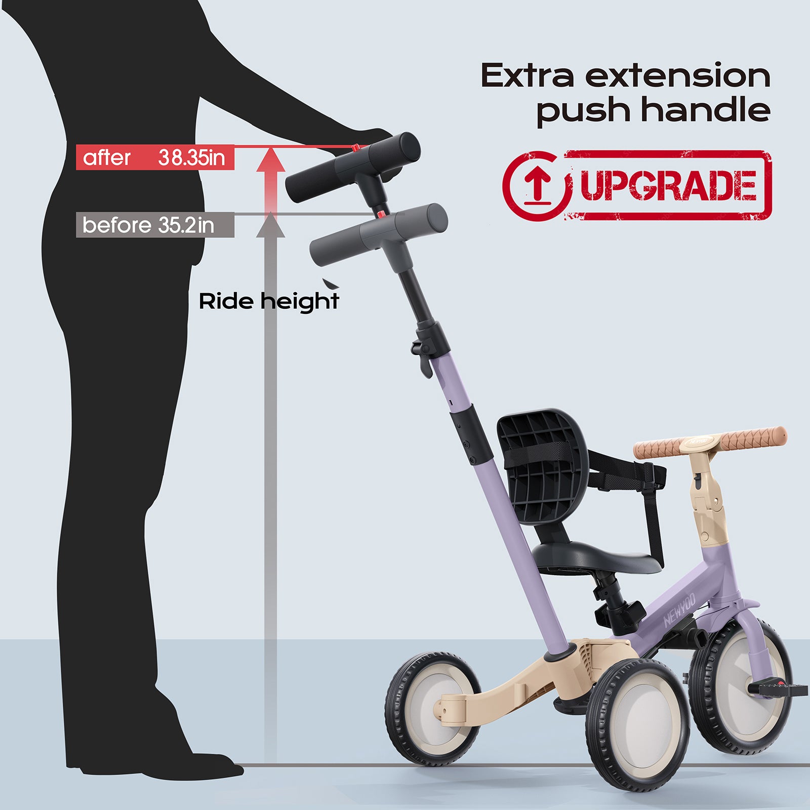 newyoo Tricycle, TR007, Purple