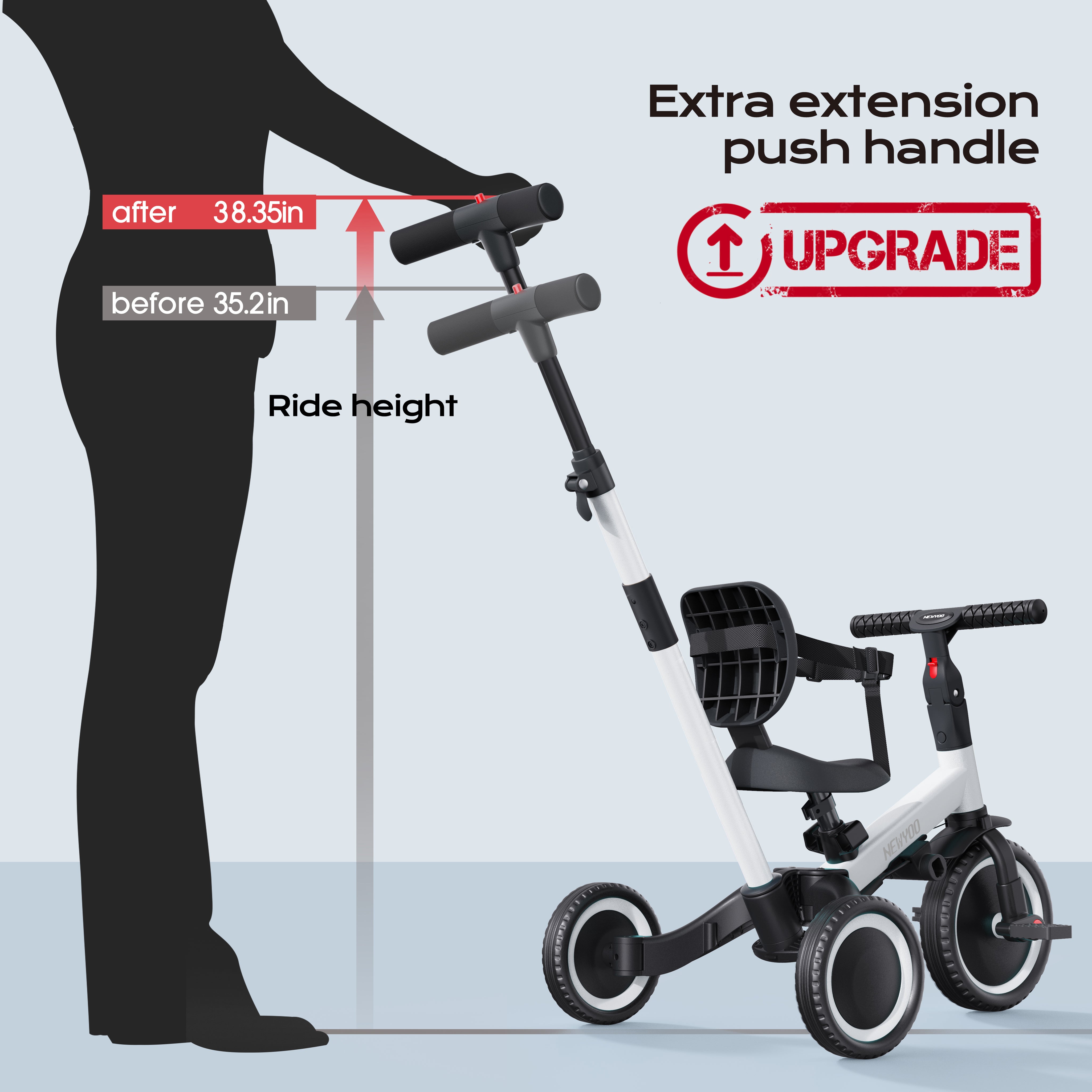 newyoo Tricycle, TR007, White