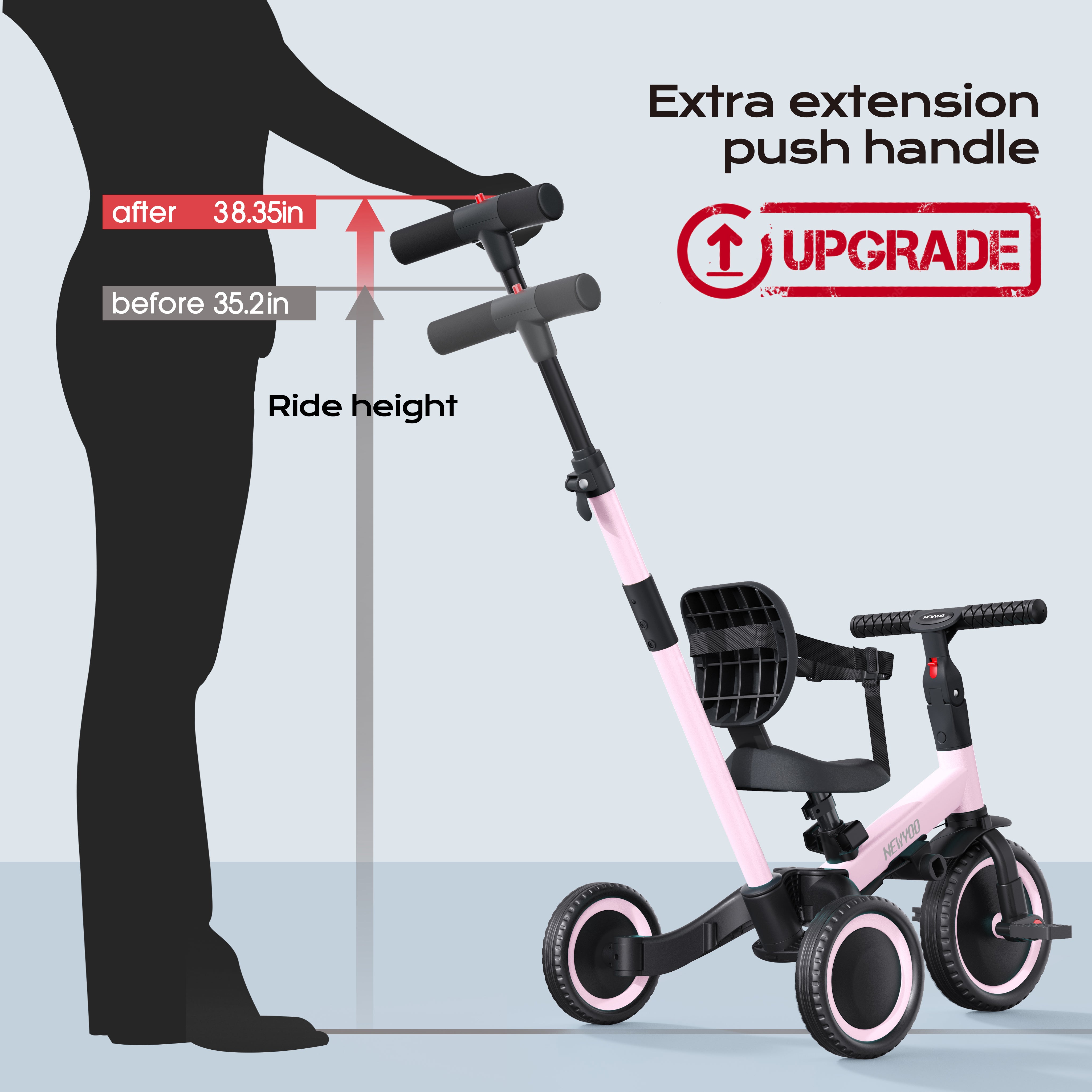 newyoo Tricycle, Pink, TR007