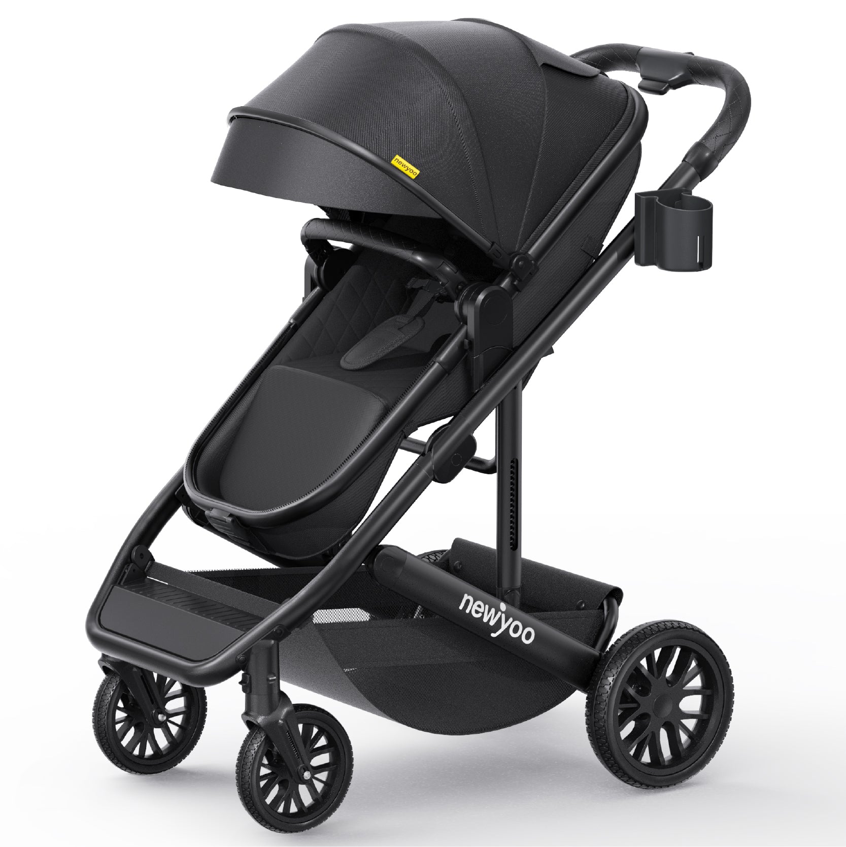 newyoo Baby Bassinet Stroller, Nestro 516M, Black