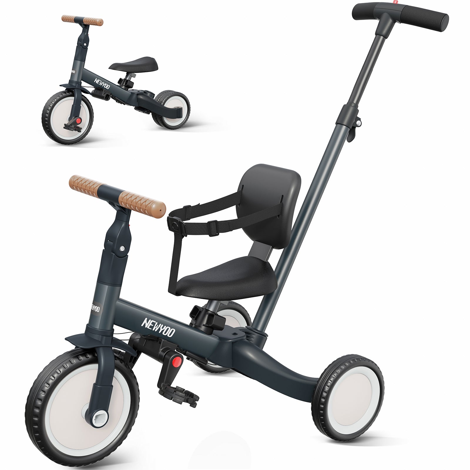 newyoo Tricycle, TR007, Dark Grey